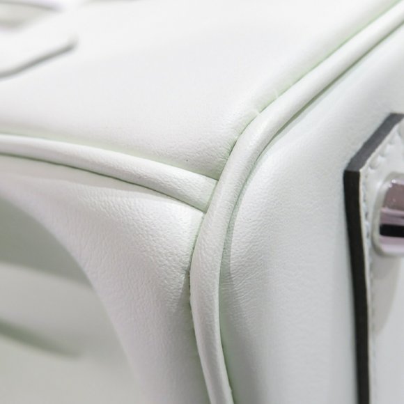 HERMES Hermes Birkin 25 Handbag Vert Fizz Silver Hardware Swift B Stamp C71 W... - Picture 8 of 16